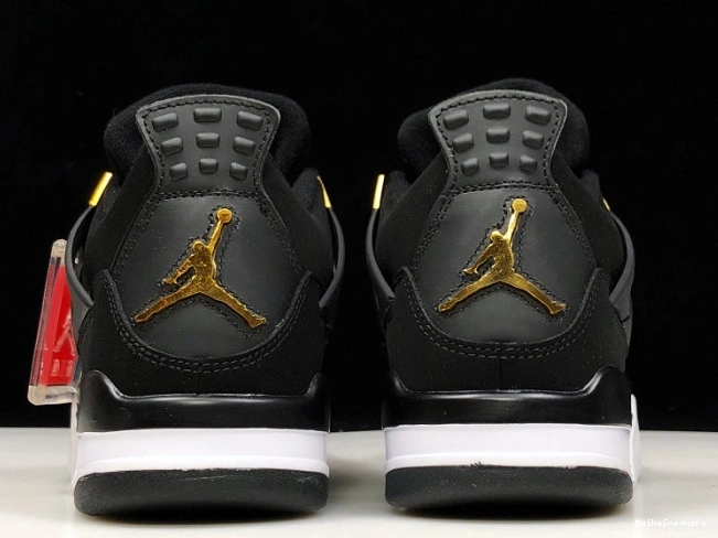 MaikeSneakers 308497-032 Air 4 Royalty Jordan Metallic Gold-White Black 0728